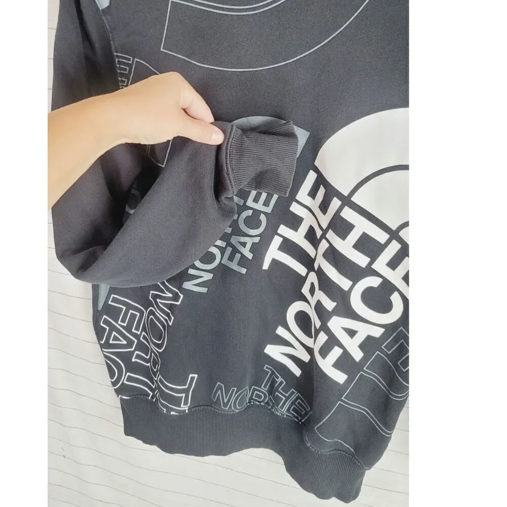 The North Face Men's Graphic Injection Crew Sweatshirt in Black, sz XS